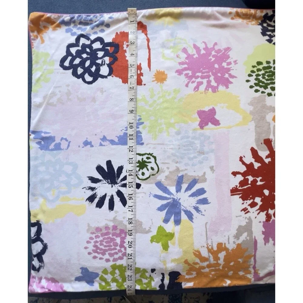 PR IKEA Pillow Shams Renate Blom 25 x 24 Zip Modern Colorful Flower Power